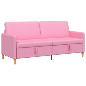 vidaXL Sofa s &uacute;ložn&yacute;m priestorom Ružov&aacute; 192 x 78 x 87 cm Polyester