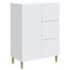 vidaXL Serv&iacute;rovacia skriňa Biela 66 x 34,5 x 90 cm Kompozitn&eacute; drevo
