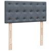 vidaXL Posteľn&yacute; r&aacute;m boxspring s matracom tmavosiv&yacute; 80x200 cm zamat
