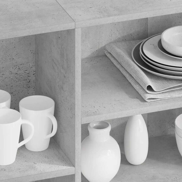 vidaXL Komoda, betónovo sivá 120x30x75 cm, kompozitné drevo