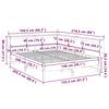 vidaXL Posteľ s knižnicou bez matraca 150x200 cm borovicov&yacute; mas&iacute;v