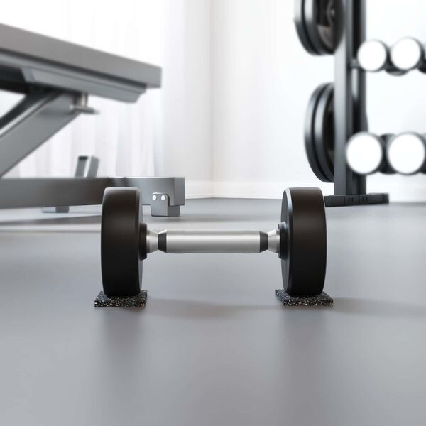 vidaXL Gumená valec Čierna 200 x 5 x 0,6 cm Guma