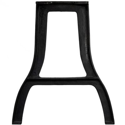 vidaXL Stolové nohy na jedálenský stôl 2 ks, rám v tvare A, liatina