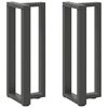 vidaXL Nohy konzolov&eacute;ho stol&iacute;ka v tvare T, 2 ks, antracitov&eacute;, 25x28x(72-73) cm, oceľ
