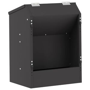 vidaXL Kŕmidlo pre kr&aacute;liky Čierna 33,5 x 25,5 x 45,5 cm 3 kg