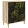 vidaXL Př&iacute;born&iacute;k ELBURG Tlač z palmov&yacute;ch listov 66 x 36,5 x 75 cm