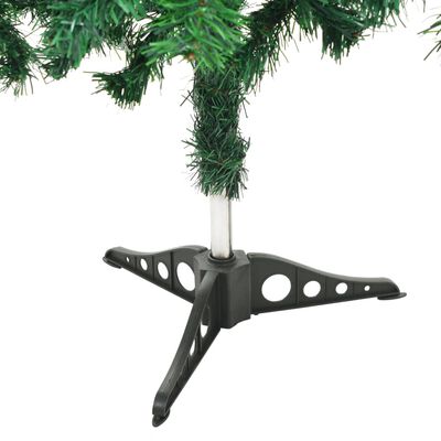 vidaXL Umelý vianočný stromček s LED a sadou gulí 120 cm 230 vetvičiek