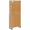 vidaXL Highboard Remeseln&yacute; dub 69,5 x 34 x 180 cm Kompozitn&eacute; drevo
