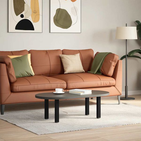 vidaXL Nohy konferenčn&eacute;ho stol&iacute;ka 4 ks čierne 42-44 cm oceľov&eacute;