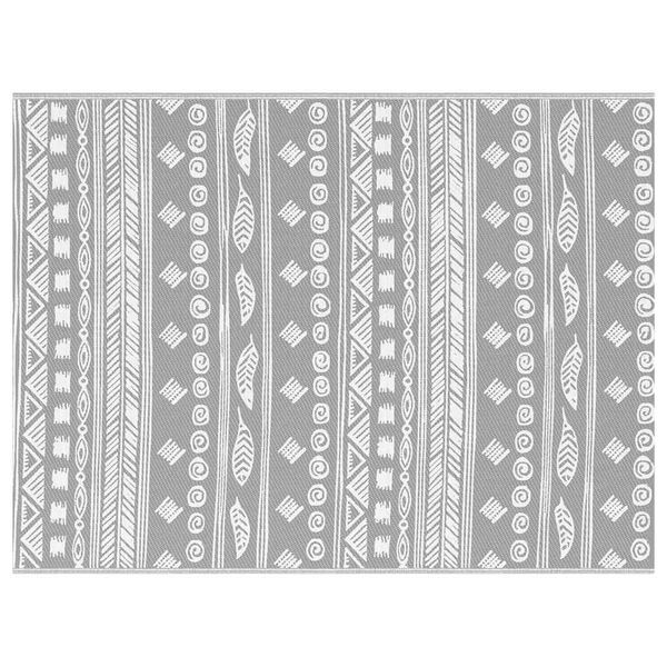 vidaXL Vonkajší koberec ARAKIL Sivá 300 x 400 cm PP