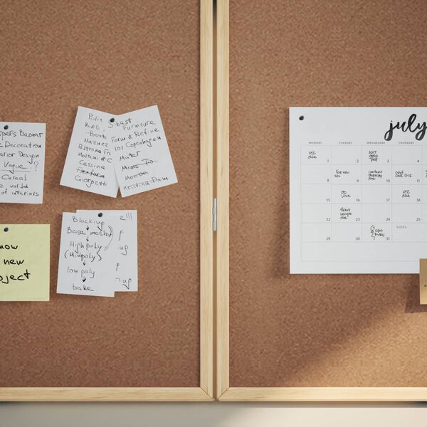 vidaXL Informačn&aacute; n&aacute;stenka Hned&aacute; 80 x 80 x 1.4 cm Borovicov&yacute; mas&iacute;v