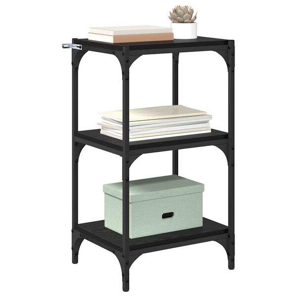 vidaXL Knižnica Čierny dub 40 x 33 x 70,5 cm