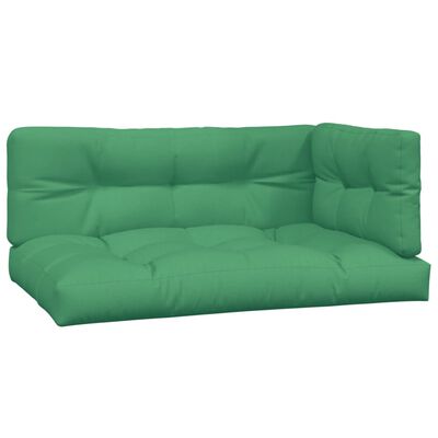 vidaXL Podložky na paletovú sedačku 3 ks, zelené