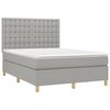 vidaXL Boxspring posteľ s matracom bledosiv&aacute; 140x200 cm l&aacute;tka