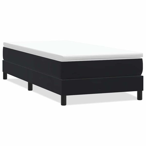 vidaXL Posteľný rám boxspring bez matracom čierny 80x220 cm zamat