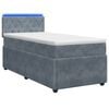 vidaXL Posteľ boxspring s matracom Tmavosiv&aacute; 90 x 190 cm Zamat