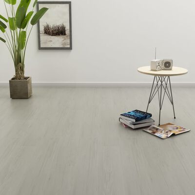 vidaXL Samolepiace podlahové dosky 4,46 m², 3 mm, PVC, svetlosivé