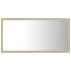 vidaXL LED kúpeľňové zrkadlo dubu sonoma 80x8,5x37 cm, akryl