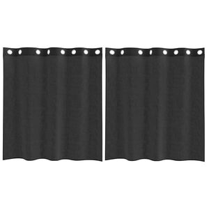 vidaXL Vo&aacute;lov&eacute; z&aacute;vesy s priechodkami 2 ks Čierna 140x140 cm