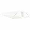 vidaXL F&oacute;liovn&iacute;k s oceľov&yacute;m r&aacute;mom biely 110 m&sup2; 22x5x2,3 m