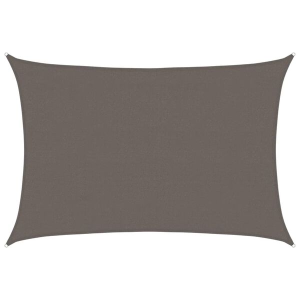 vidaXL Tieniaca plachta 160 g/m² antracitová 4x5 m HDPE