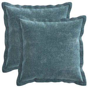 vidaXL Poťah na podložku 2 ks HOUTEN Modr&aacute; 30 x 30 cm Čenilov&aacute; tkanina