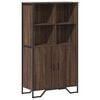 vidaXL Vysok&aacute; skrinka hned&yacute; dub 79,5x35,5x137,5 cm kompozitn&eacute; drevo