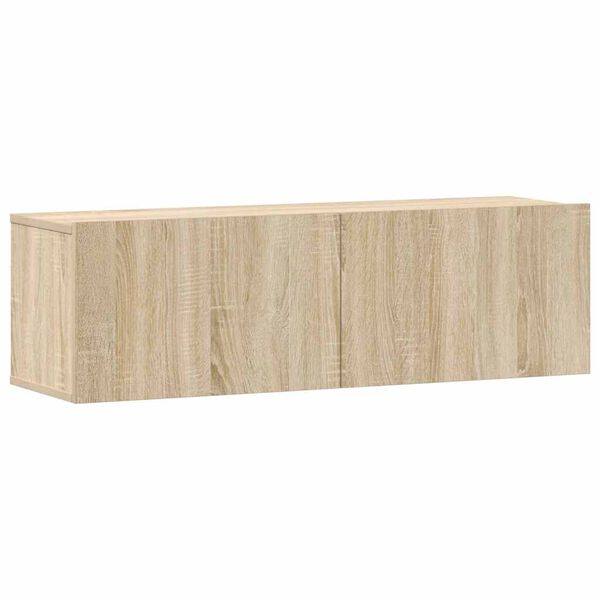 vidaXL 3-dielna s&uacute;prava TV skriniek dub sonoma spracovan&eacute; drevo