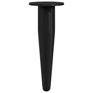vidaXL Nohy n&aacute;bytku 2 ks Čierna &Oslash; 40 x 98 mm Železo