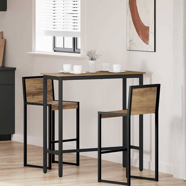 vidaXL st&ocirc;l Remeseln&yacute; dub 100 x 40 x 100,5 cm Inžinierske drevo a oceľ