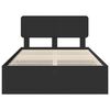 vidaXL R&aacute;m postele so z&aacute;suvkou Čierny 135 x 190 cm Kon&scaron;truovan&eacute; drevo