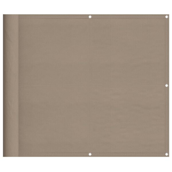 vidaXL Balk&oacute;nov&aacute; z&aacute;stena sivohned&aacute; 90x1000 cm 100 % polyester oxford