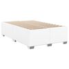 vidaXL Boxspring posteľ s matracom biela 120x200 cm umelá koža
