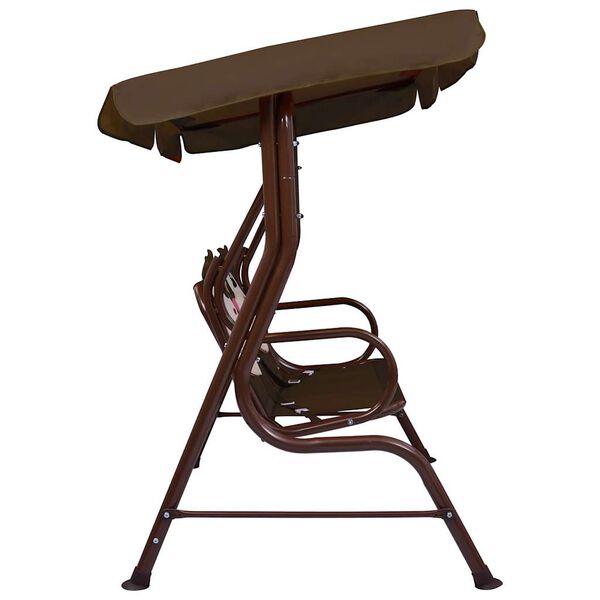 vidaXL Detsk&aacute; hojdacia lavica hned&aacute; 115x75x110 cm l&aacute;tka