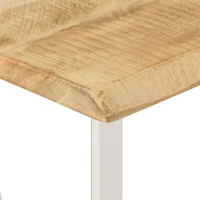 vidaXL Konzolový stolík so živou hranou 105x33x76cm mangovníkový masív