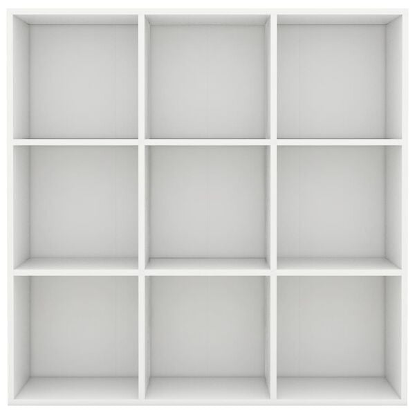 vidaXL Knižnica, biela 98x29x97,5 cm, spracovan&eacute; drevo