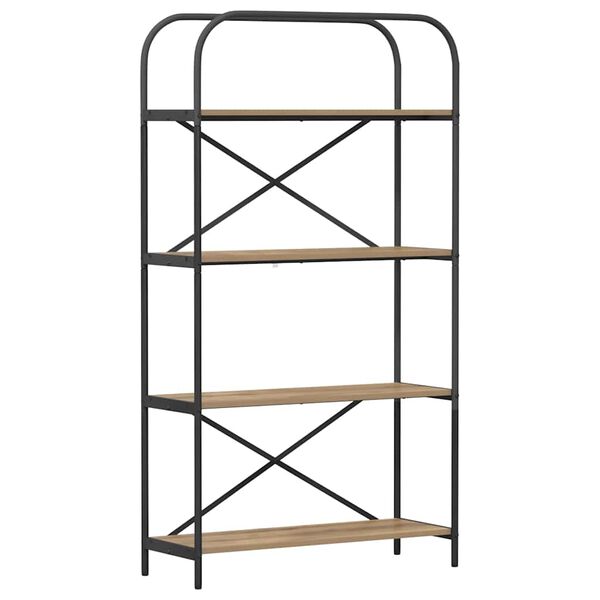 vidaXL Reg&aacute;l na knihy Remeseln&yacute; dub 80 x 30 x 146 cm Kompozitn&eacute; drevo