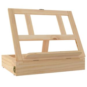 vidaXL Stolov&yacute; stojan so z&aacute;suvkou 33,5x25,5x7 cm mas&iacute;vna borovica