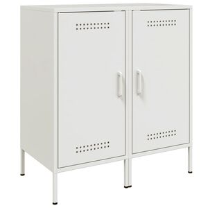 vidaXL Komody 2 ks biele 36x39x79 cm oceľ