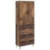vidaXL Sada skr&iacute;ň 2 pcs Star&eacute; drevo 66 x 34,5 x 90 cm Kompozitn&eacute; drevo