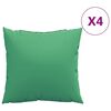 vidaXL Dekorat&iacute;vne vank&uacute;&scaron;e 4 ks zelen&eacute; 40x40 cm l&aacute;tka