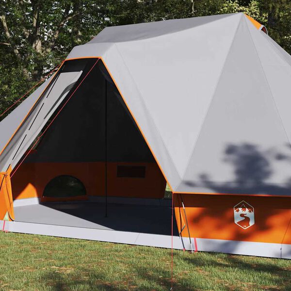 vidaXL Rodinn&yacute; tipi stan Tipi &Scaron;ed&aacute; a oranžov&aacute; 680 x 430 x 270 cm