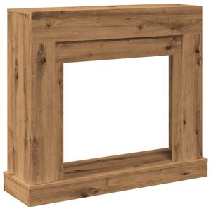 vidaXL Obloženie krbu dub artisan 100x30x87,5 cm kompozitn&eacute; drevo