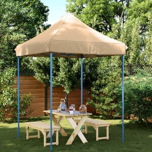 vidaXL Skladac&iacute; pop-up p&aacute;rty stan b&eacute;žov&yacute; 200x200x306 cm