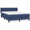 vidaXL Boxspring posteľ s matracom modr&yacute; 140x190 cm l&aacute;tka