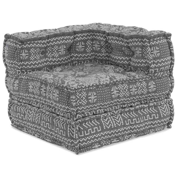 vidaXL Modul&aacute;rna rohov&aacute; pohovka Svetlosiv&aacute; 70 x 70 x 56 cm l&aacute;tka