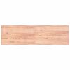 vidaXL Stolov&aacute; doska svetlohned&aacute; 200x60x(2-4)cm o&scaron;etren&yacute; mas&iacute;v hrany