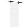vidaXL Posuvn&eacute; dvere 93 x 232 cm Kompozitn&eacute; drevo Biela a čierna