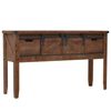 vidaXL Konzolov&yacute; stol&iacute;k z jedľov&eacute;ho dreva 131x35,5x75 cm hned&yacute;