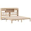 vidaXL Posteľ s knižnicou bez matraca 180x200 cm borovicov&yacute; mas&iacute;v